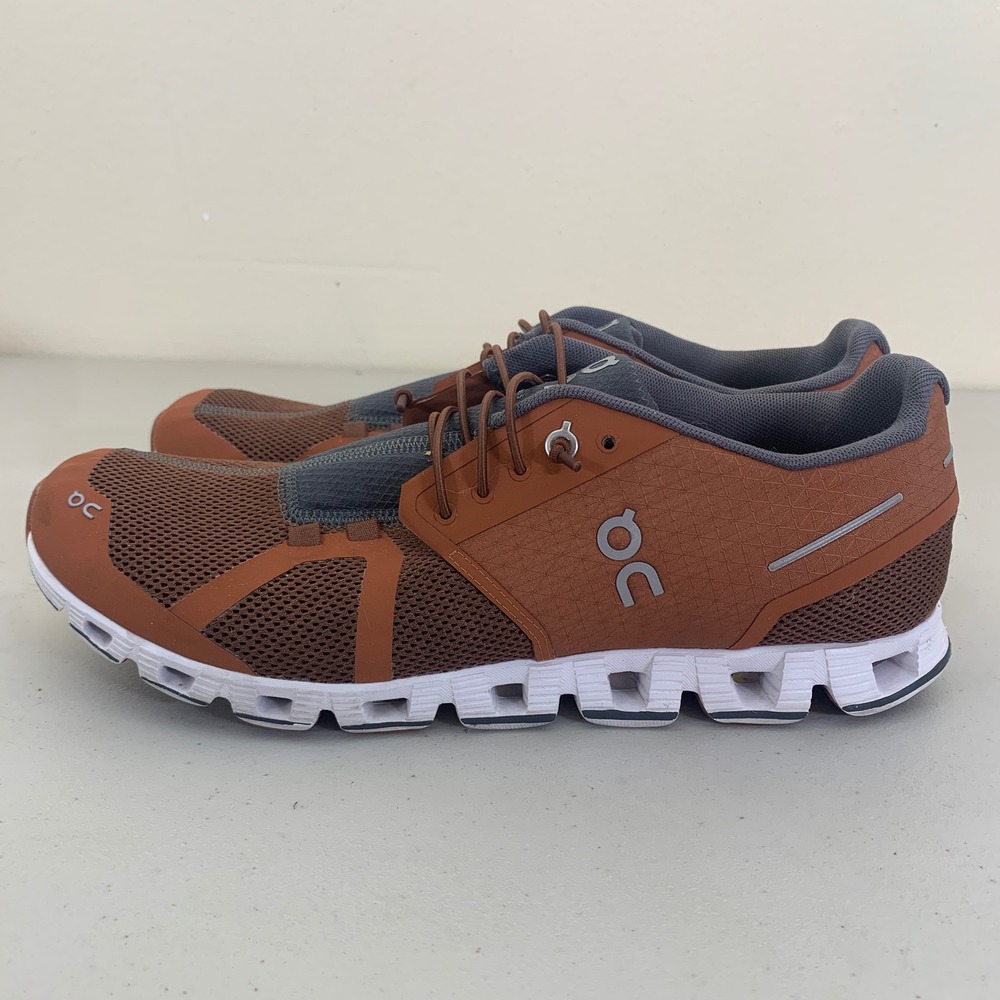 On Cloud 2.0 Shoes Mens 10 Brown Lightweight Breathable Running Sneakers - Picture 8 of 13